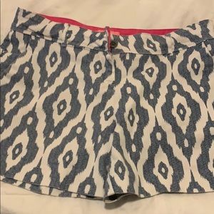 Blue and white Isaac Mizerahi trouser shorts
